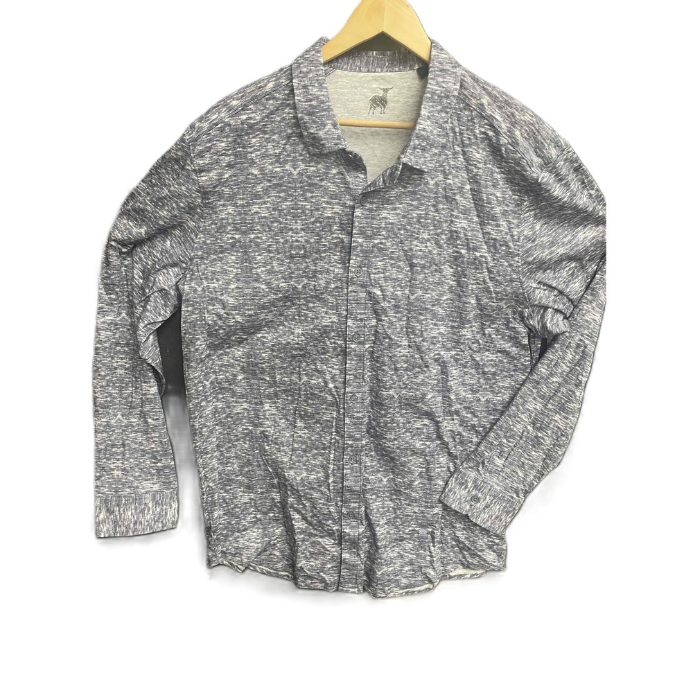 Raffi Blue Pattern Long Sleeve Casual 100% Cotton‎ Shirt XXL button down